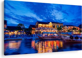 Egy kép Hoi An éjszakai városáról, Vietnam (90x60 cm)