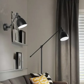 Ideal Lux - Fali lámpa 1xE27/60W/230V fekete