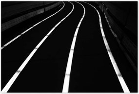 Poszterek 120x80 Csíkos út Éjszaka
