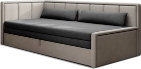 Szürke zsenília kinyitható-tárolóhelyes kanapé 214 cm Fulgeo – ELTAP
