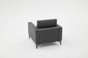Fotel Berlin - Antracit, Fekete