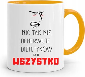 Dietetikusoknak Sárga Ajándék Bögre fényképes nyomtatással