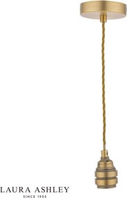 LAURA ASHLEY 3756113-Q LAURA Ernyős Függesztett Lámpa Antik Sárgaréz E27 IP20
