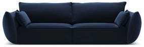 Sötétkék bársony kanapé 208 cm Vanda – Mazzini Sofas