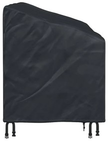 Kerti Pad Borító Fekete 175 x 85 x 65 / 94 cm 420D szövet