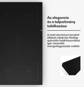 Klarstein Velaire indukciós főzőlap, elegáns, minimalista, erőteljes, 5 főzőzóna, 7200 W, 90 cm