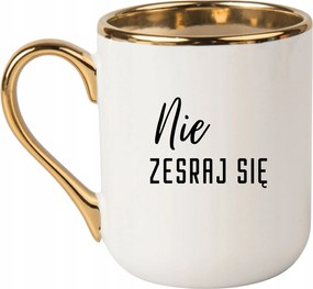 Bögre Elegáns Fehér Arany Rant Vicces Ajándék Ne Össze Magad