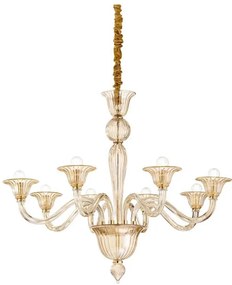 Ideal Lux - Csillár láncon BRIGITTA 8xE14/40W/230V átm. 89 cm réz