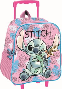 Disney Lilo és Stitch, A csillagkutya Doll gurulós ovis 3D hátizsák, táska 32 cm