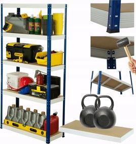 Helios fém tároló állvány 180x110x40cm 5Px275kg Pl Erős