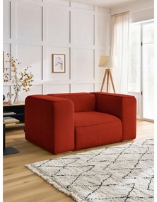 Téglavörös fotel Zephyr – Bobochic Paris