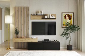 CAMINO szett kézműves tölgy, fekete