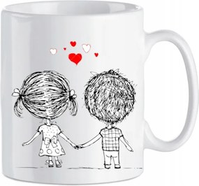 Ajándék Bögre nyomott mintás pár Szerelem 330 ml