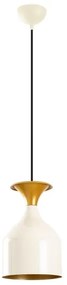 Kábeles függőlámpa SIVANI 1xE27/40W/230V fehér/réz