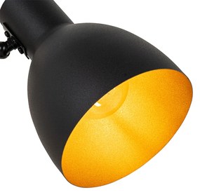 Rusztikus asztali lámpa fekete fával - Flint