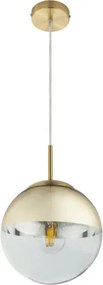 Globo 15855 Függeszték metál arany, üveg átlátszó,arany, ø: 200, Foglalat típusa:1xE27 60W 230V