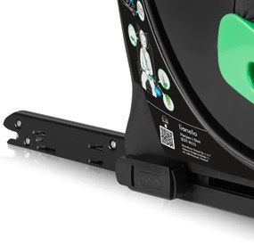 Lionelo - Forgatható autósülés alappal HARPER i-Size 76-150 cm Black Carbon