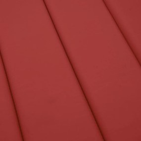 piros oxford szövet napozóágy párna 200 x 70 x 3 cm