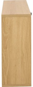 Natúr színű billenő ajtós cipőtartó tölgyfa dekorral 72x43x17 cm Albany – Actona