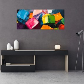 Kép - Színes kockák (120x50 cm)