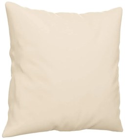 vidaXL 3 részes bézs mikroszálas szövet ülőgarnitúra párnával