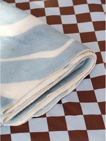 Kék-krémszínű takaró 150x200 cm Felu – noo.ma