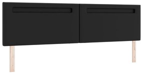fekete boxspring ágy matraccal, 200 x 200 cm, műbőr