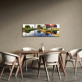 A holland malmok képe (órával) (90x30 cm)