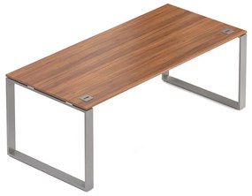 Creator asztal 200 x 90 cm, szürke alap, 2 láb, dió