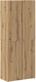 vidaXL Irodai szekrény ajtóval Artisan tölgy 70 x 32 x 77.5 cm Faanyag
