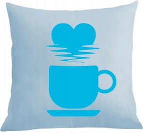 Párna párnahuzat Love nyomott mintás Kávé Szerelem