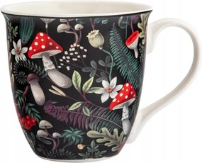 Nagy őszi kávés és teás bögre XXL 630ml Legyező Fekete