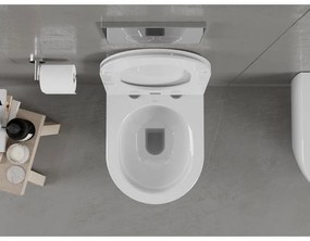 Mexen Carmen függő WC Perem nélküli WC vékony ülőkével hőre keményedő, fehér - 30880300