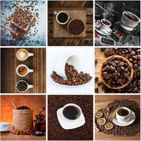 Vászonkép szett 9x 60x60 Mix Kávéscsésze