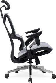 Forgószék ergonomikus kialakítással, szürke színben. MARTIN