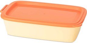 Tál FEDÉLLEL1,4 L Vízálló Élelmiszer Sárga Műanyag