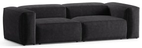 Sötétszürke kordbársony kanapé 264 cm Bergano – Cosmopolitan Design