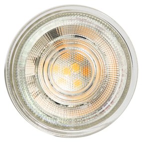 5 darabos GU10 50 mm-es, dimmelhető Kelvin LED izzókészlet, átlátszó, 4,5 W, 345 lm, 2000-2700K