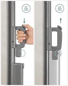 Oldalsó napellenző, kihúzható, 200 × 400 cm, bézs