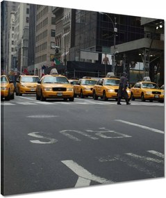 Vászonkép 50x50 New York sárga taxik