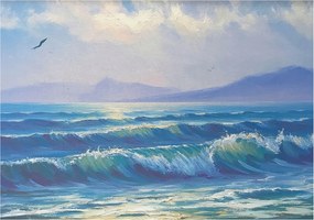 Fotótapéta Dekoratív Fali Tapéta Tengeri hullámok 208x146