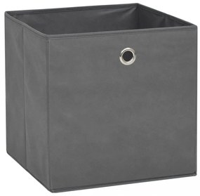 4 db szürke, nem szőtt tárolódoboz 32 x 32 x 32 cm