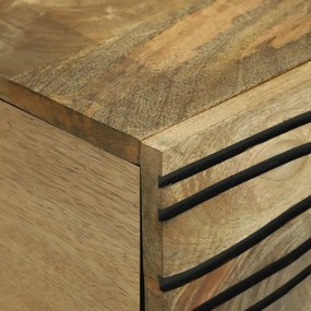 Dohányzóasztal 100x54x40 cm - Tömör mangófából