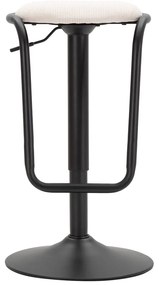 Fehér-fekete kárpitozott állítható magasságú bárszék (ülésmagasság 61 cm) Destiny – Mauro Ferretti