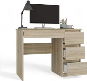 Fiókos íróasztal 90x50x77cm szürke FUR1954-1