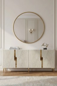 Evva 150 - White, Travertine, Gold