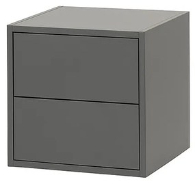 Boxie 2 fiókos fali szekrény 40x40x37 cm antracit