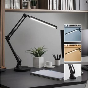 Brilagi - Fényerőszabályozható LED asztali lámpa 2 az 1-ben USB VARIO LED/14W/5V 3000-6000K fekete