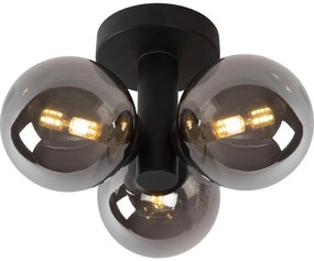 Lucide 74116/03/30 - Fürdőszobai mennyezeti lámpa TRUDY 3xG9/40W/230V IP44 fekete