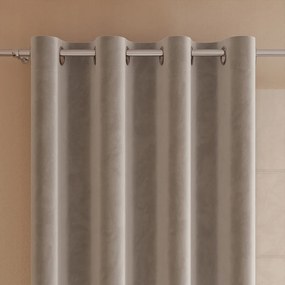 Velvi kész velúr függöny 140x250 cm szürke-bézs